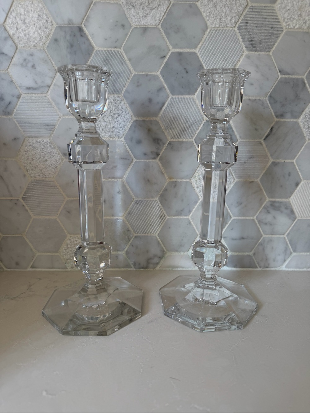 Tiffany Crystal Candlesticks